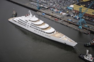 Luxury superyacht AZZAM - Photo by Klaus Jordan